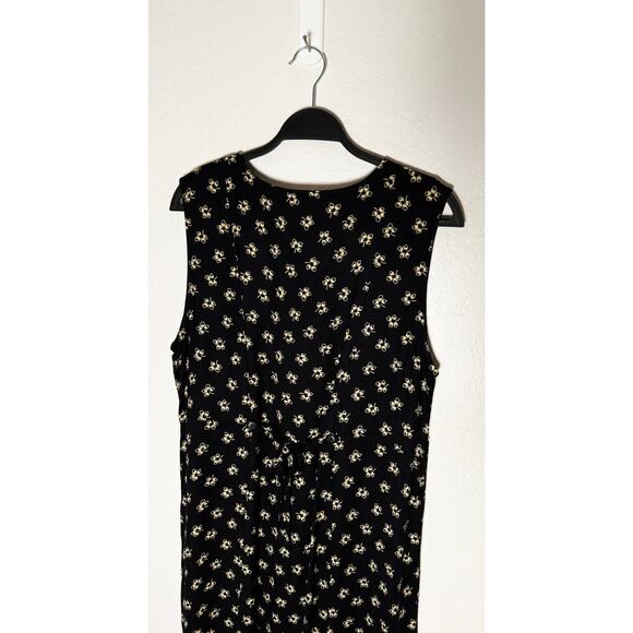 Vintage April Cornell Trading Women's Button Front Maxi Dress Rayon Made India L - Picture 5 of 12